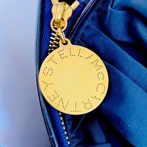 Gorgeous Navy Stella McCartney Ruched Bag + Coin Purse